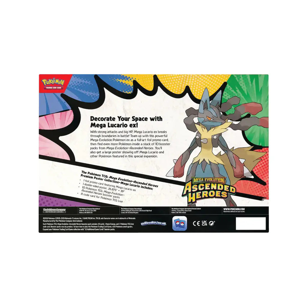 Ascended Heroes Premium Poster Collection Mega Lucario