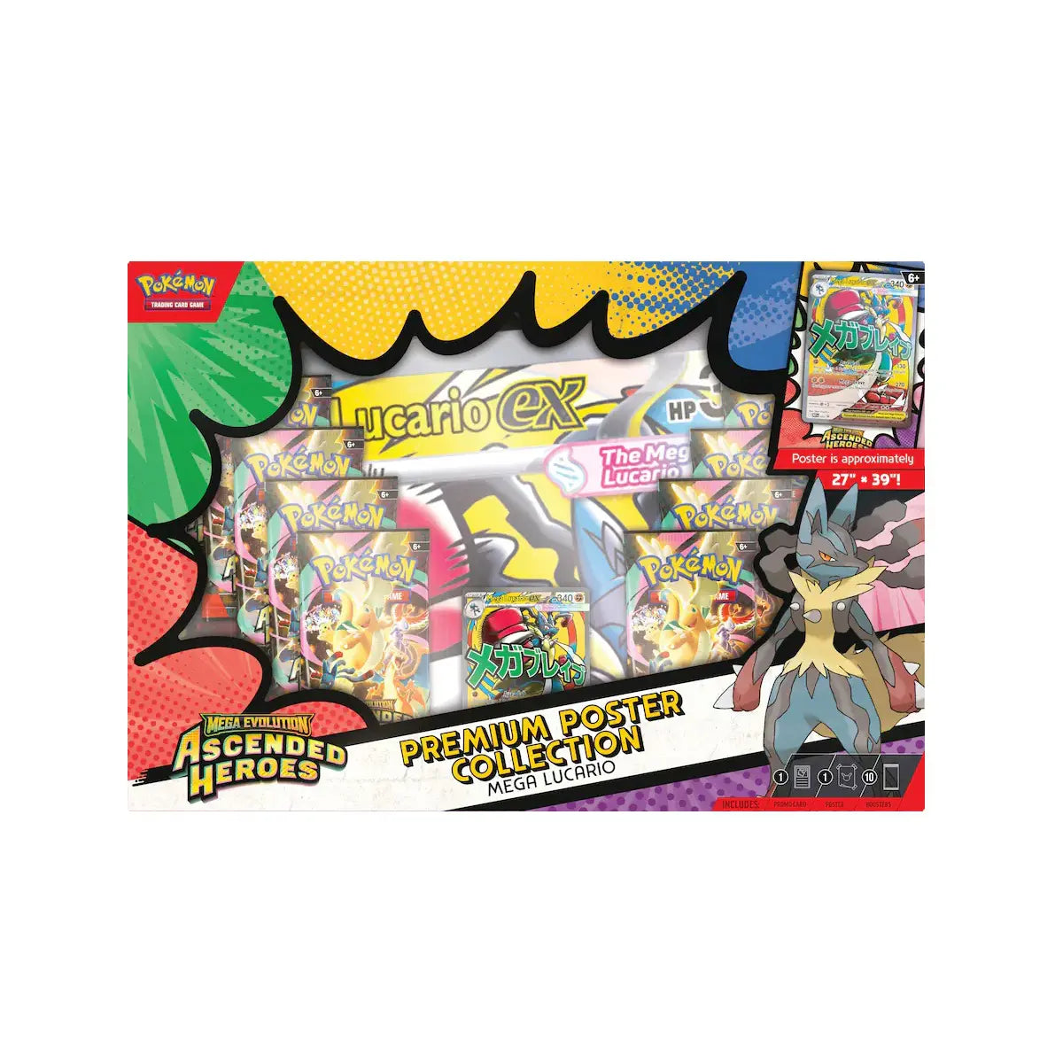 Ascended Heroes Premium Poster Collection Mega Lucario
