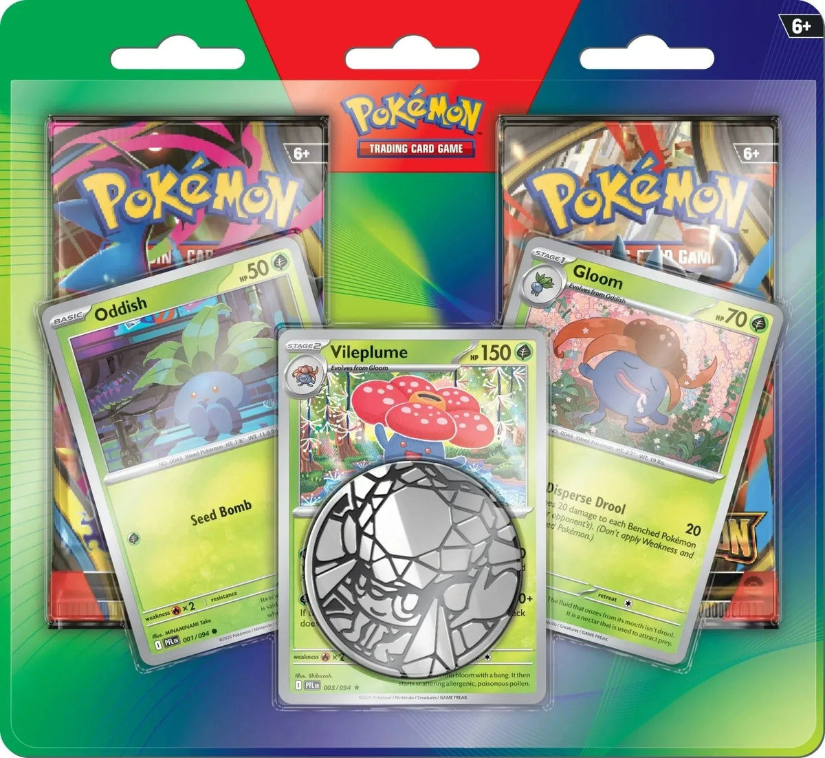 Pokemon TCG Enhanced 2-Pack Blister - Oddish, Gloom & Vileplume
