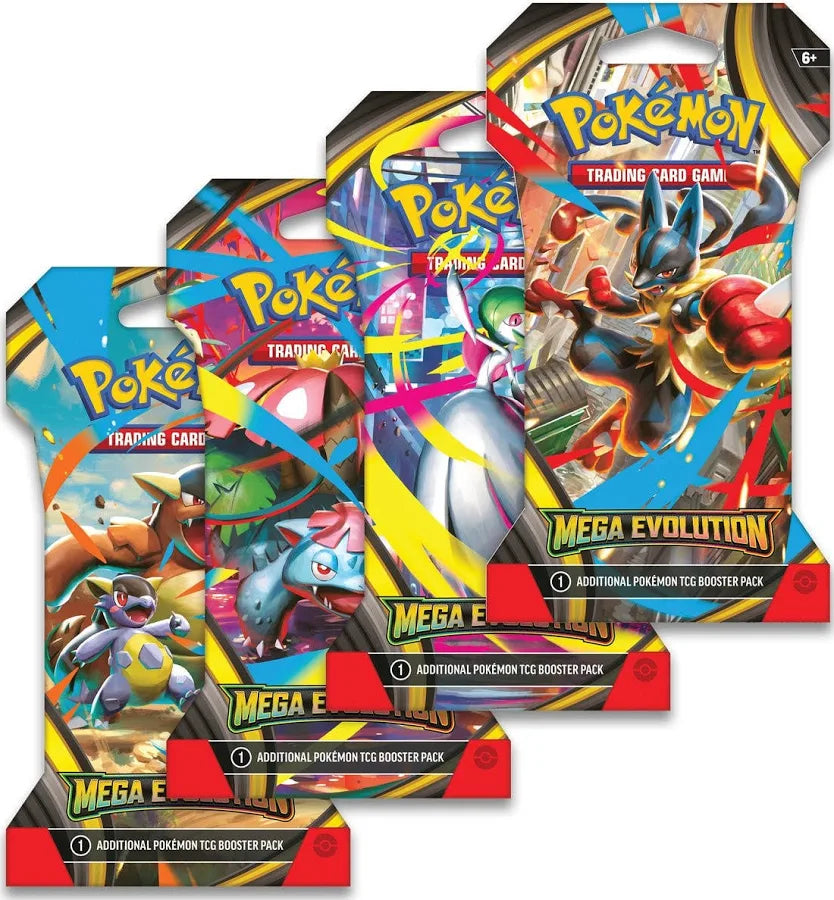Sleeved mega Evolutions Booster Pack